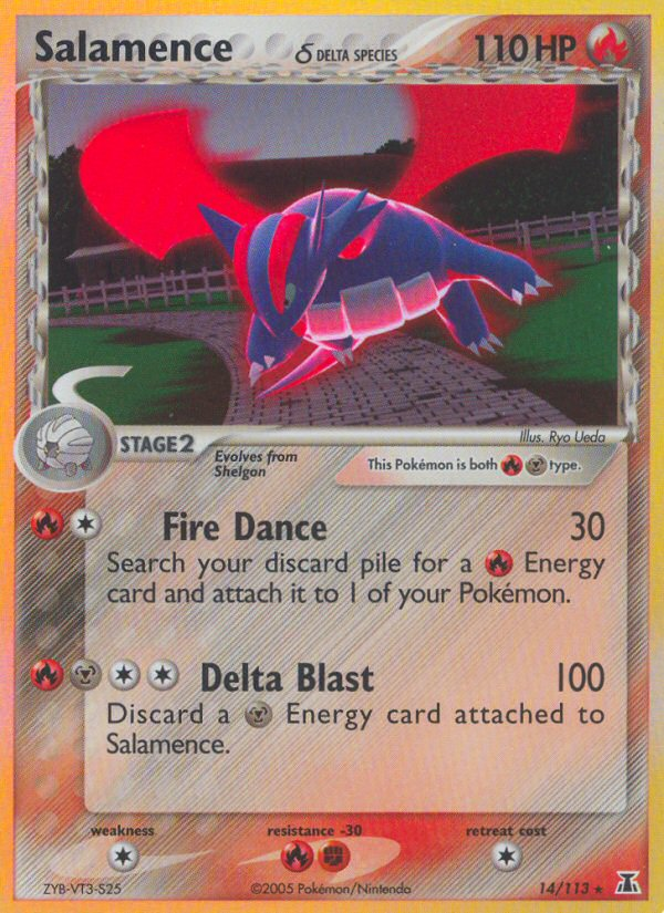 Salamence (14/113) (Delta Species) [EX: Delta Species] | Dumpster Cat Games