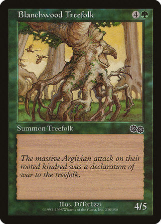 Blanchwood Treefolk [Urza's Saga] | Dumpster Cat Games