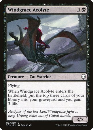 Windgrace Acolyte [Dominaria] | Dumpster Cat Games