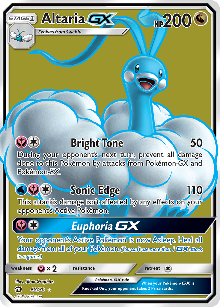 Altaria GX (68/70) [Sun & Moon: Dragon Majesty] | Dumpster Cat Games