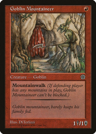 Goblin Mountaineer [Portal Second Age] | Dumpster Cat Games