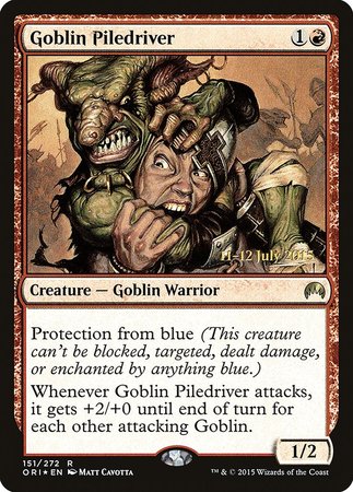 Goblin Piledriver [Magic Origins Promos] | Dumpster Cat Games