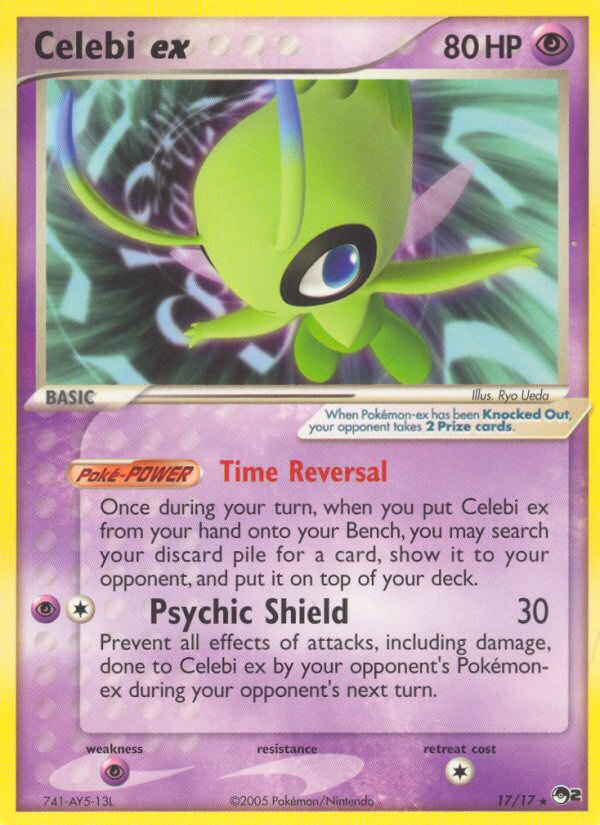 Celebi ex (17/17) [POP Series 2] | Dumpster Cat Games