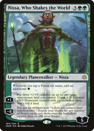 Nissa, Who Shakes the World [War of the Spark] | Dumpster Cat Games