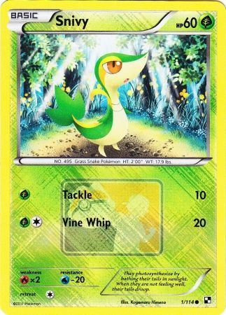 Snivy (1/114) (League Promo) [Black & White: Base Set] | Dumpster Cat Games