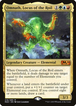 Omnath, Locus of the Roil [Core Set 2020 Promos] | Dumpster Cat Games