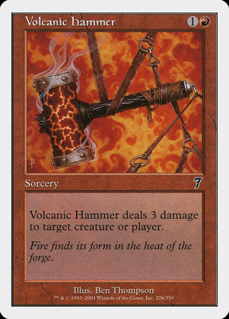 Volcanic Hammer [Seventh Edition] | Dumpster Cat Games