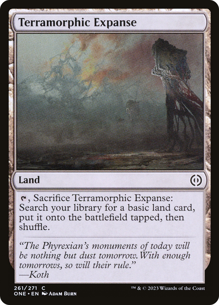 Terramorphic Expanse [Phyrexia: All Will Be One] | Dumpster Cat Games