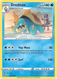 Drednaw (039/185) (Cracked Ice Holo) (Theme Deck Exclusive) [Sword & Shield: Vivid Voltage] | Dumpster Cat Games