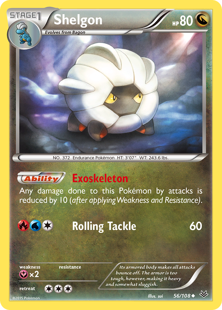 Shelgon (56/108) [XY: Roaring Skies] | Dumpster Cat Games