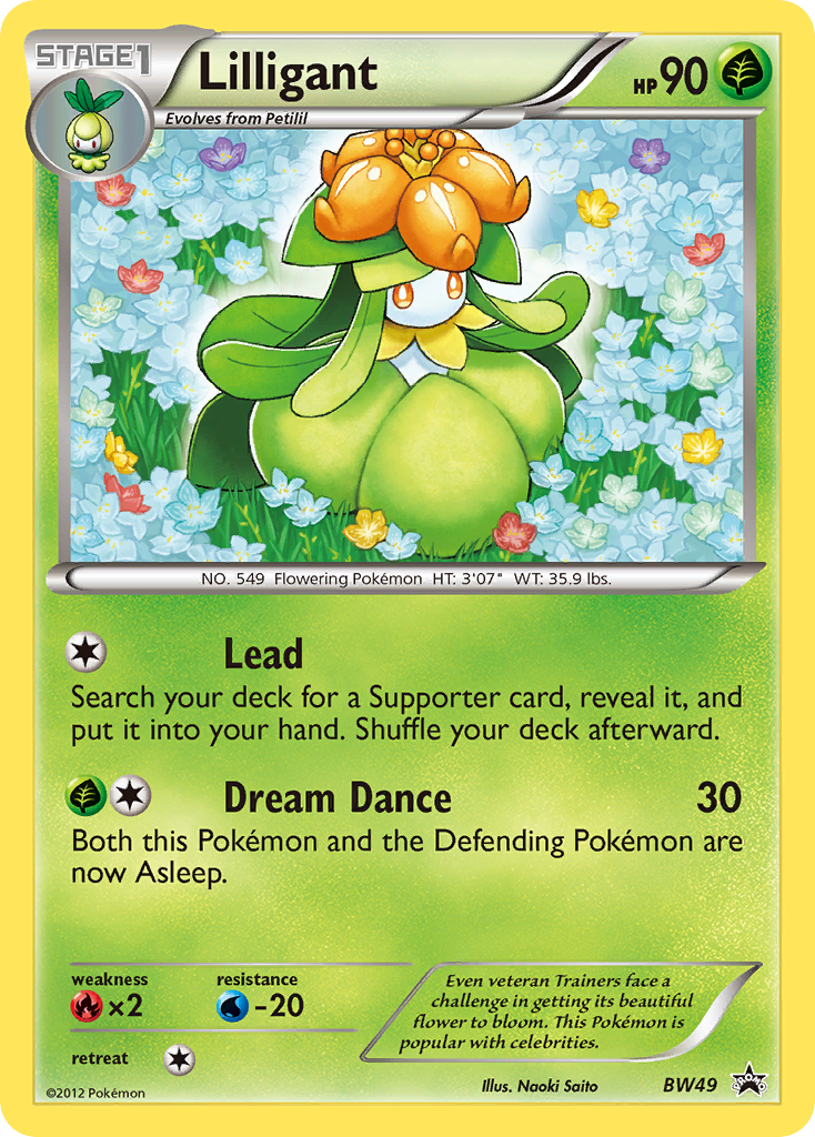 Lilligant (BW49) [Black & White: Black Star Promos] | Dumpster Cat Games