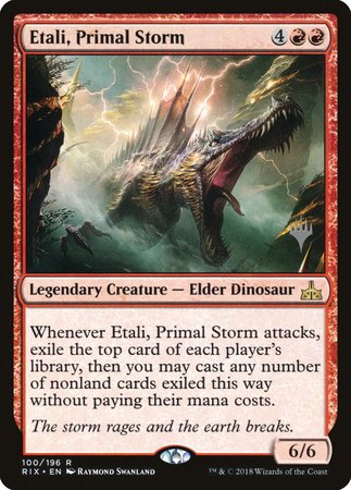 Etali, Primal Storm [Rivals of Ixalan Promos] | Dumpster Cat Games