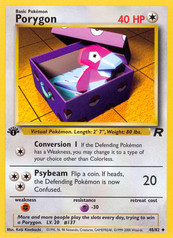 Porygon (48/82) [Team Rocket 1st Edition] | Dumpster Cat Games