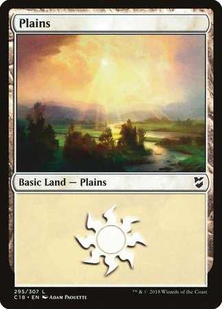 Plains (295) [Commander 2018] | Dumpster Cat Games