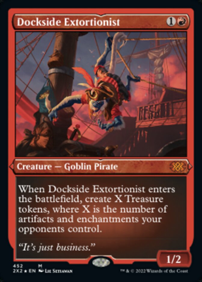 Dockside Extortionist (Foil Etched) [Double Masters 2022] | Dumpster Cat Games