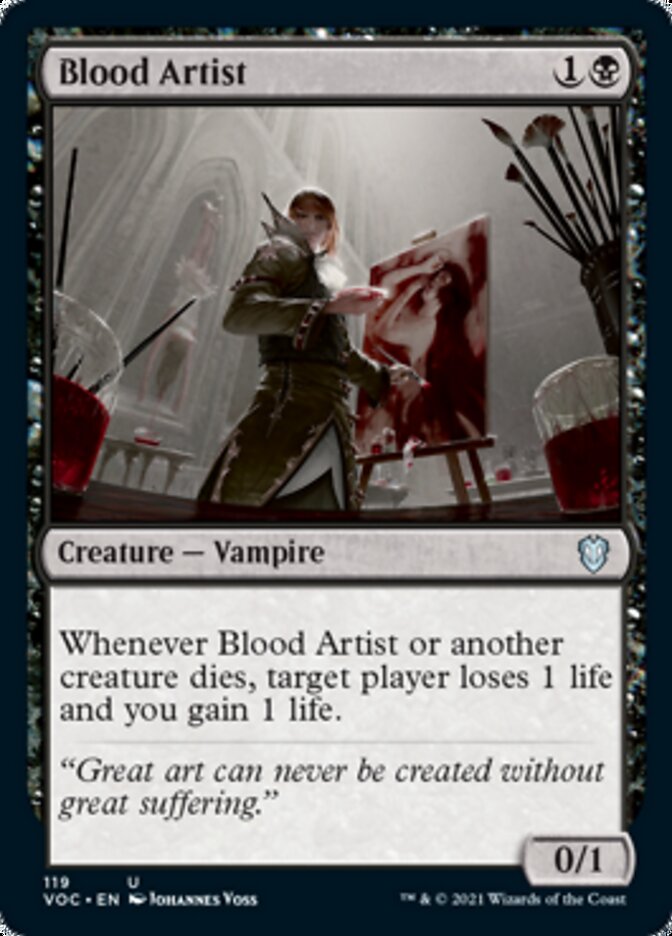 Blood Artist [Innistrad: Crimson Vow Commander] | Dumpster Cat Games