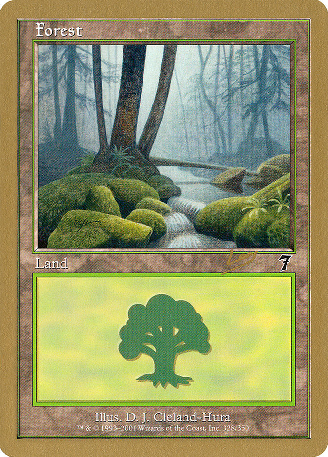 Forest (rl328) (Raphael Levy) [World Championship Decks 2002] | Dumpster Cat Games