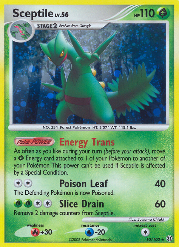 Sceptile (10/100) (Theme Deck Exclusive) [Diamond & Pearl: Stormfront] | Dumpster Cat Games