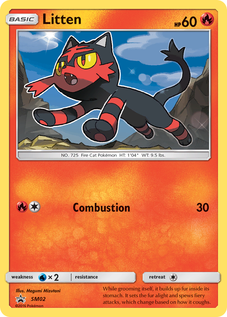 Litten (SM02) [Sun & Moon: Black Star Promos] | Dumpster Cat Games