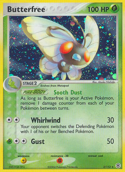 Butterfree (2/112) [EX: FireRed & LeafGreen] | Dumpster Cat Games