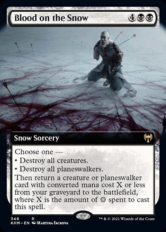 Blood on the Snow (Extended Art) [Kaldheim] | Dumpster Cat Games