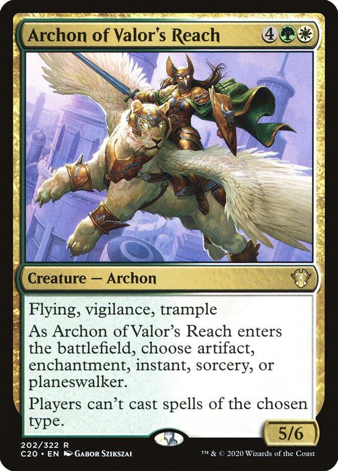 Archon of Valor's Reach [Commander 2020] | Dumpster Cat Games