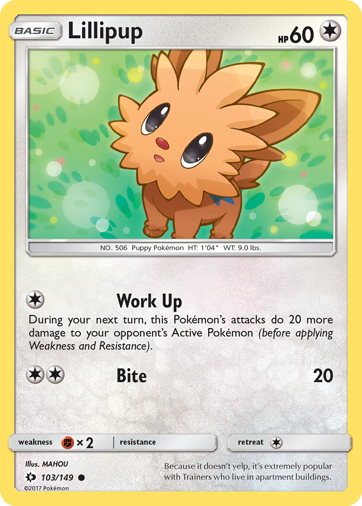 Lillipup (103/149) [Sun & Moon: Base Set] | Dumpster Cat Games