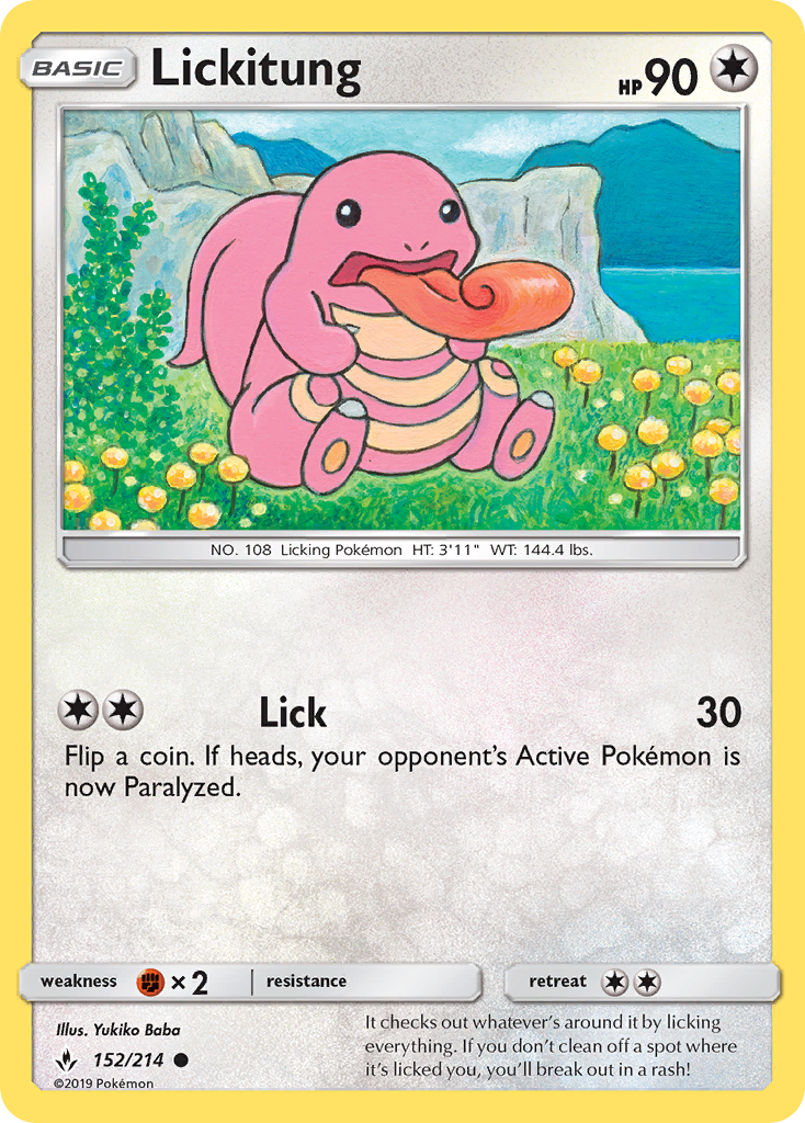 Lickitung (152/214) [Sun & Moon: Unbroken Bonds] | Dumpster Cat Games