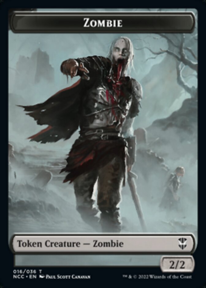 Zombie // Drake Double-sided Token [Streets of New Capenna Commander Tokens] | Dumpster Cat Games