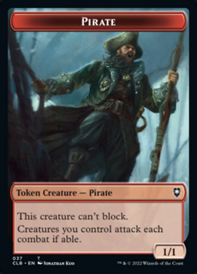 Pirate // Goblin Double-sided Token [Commander Legends: Battle for Baldur's Gate Tokens] | Dumpster Cat Games