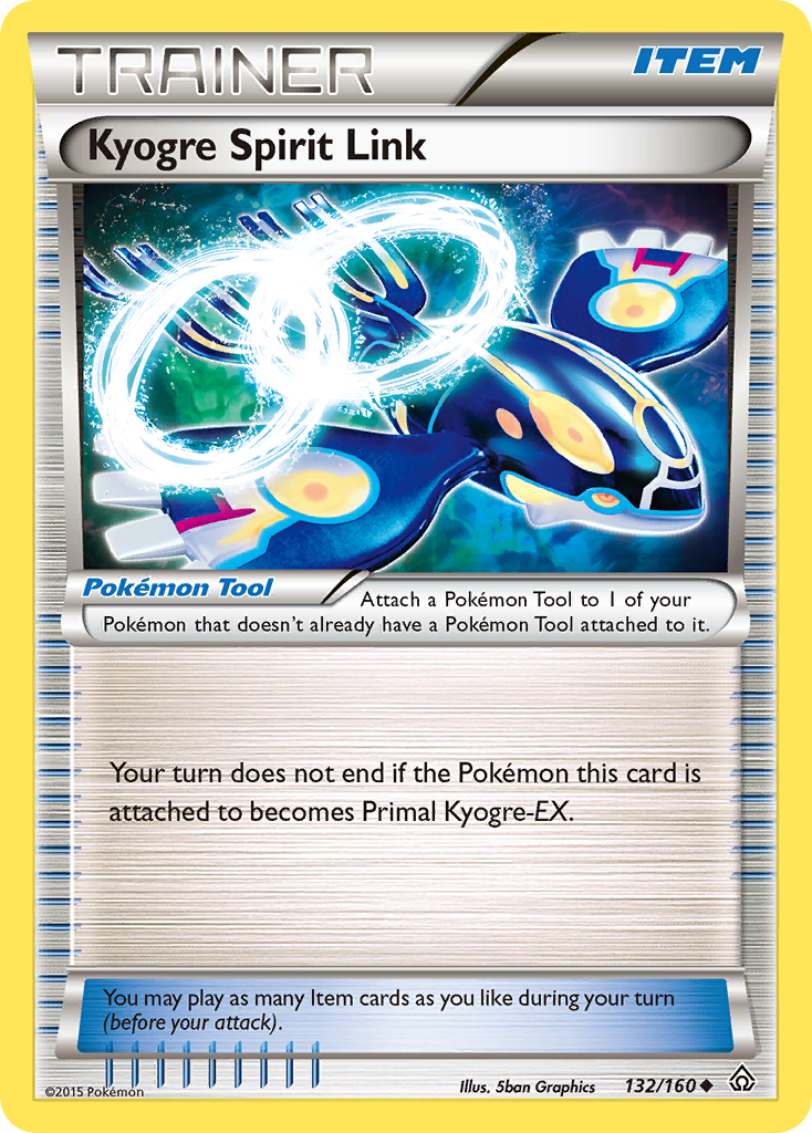 Kyogre Spirit Link (132/160) [XY: Primal Clash] | Dumpster Cat Games