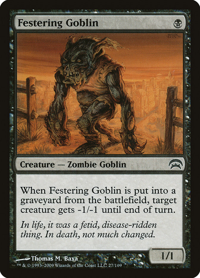 Festering Goblin [Planechase] | Dumpster Cat Games