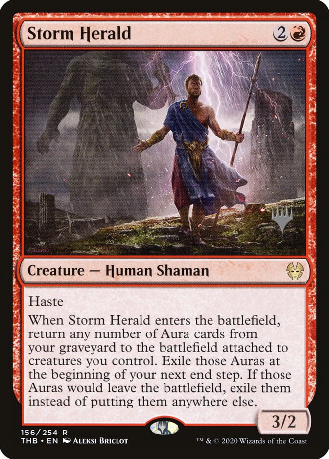 Storm Herald (Promo Pack) [Theros Beyond Death Promos] | Dumpster Cat Games