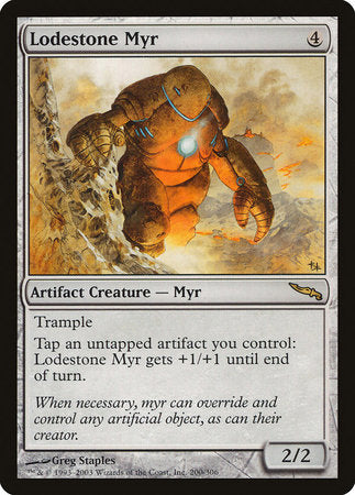 Lodestone Myr [Mirrodin] | Dumpster Cat Games