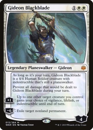 Gideon Blackblade [War of the Spark Promos] | Dumpster Cat Games