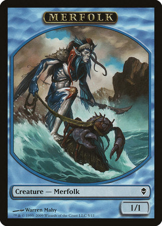 Merfolk Token [Zendikar Tokens] | Dumpster Cat Games