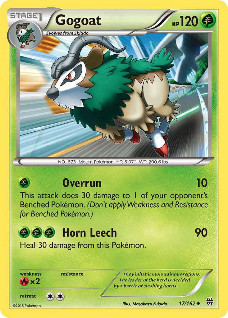 Gogoat (17/162) [XY: BREAKthrough] | Dumpster Cat Games