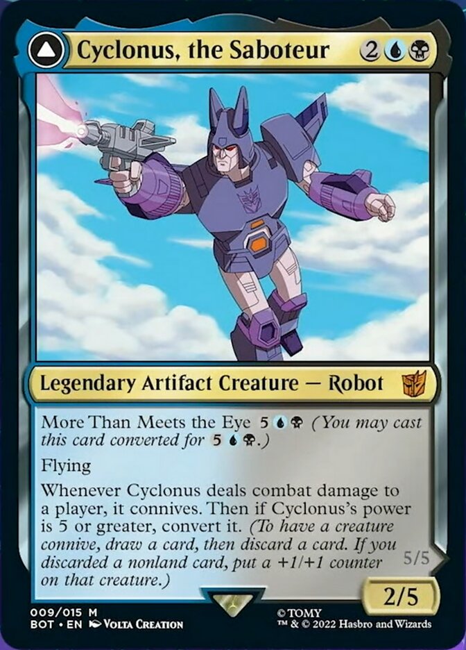 Cyclonus, the Saboteur // Cyclonus, Cybertronian Fighter [Universes Beyond: Transformers] | Dumpster Cat Games