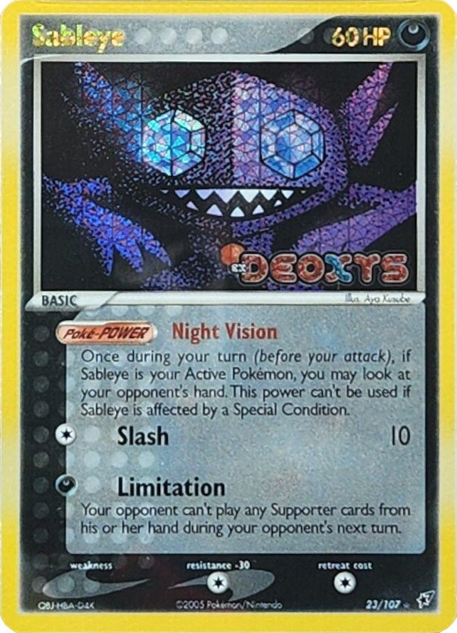 Sableye (23/107) (Stamped) [EX: Deoxys] | Dumpster Cat Games