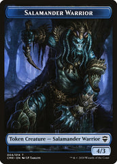 Salamander Warrior // Zombie Token [Commander Legends Tokens] | Dumpster Cat Games