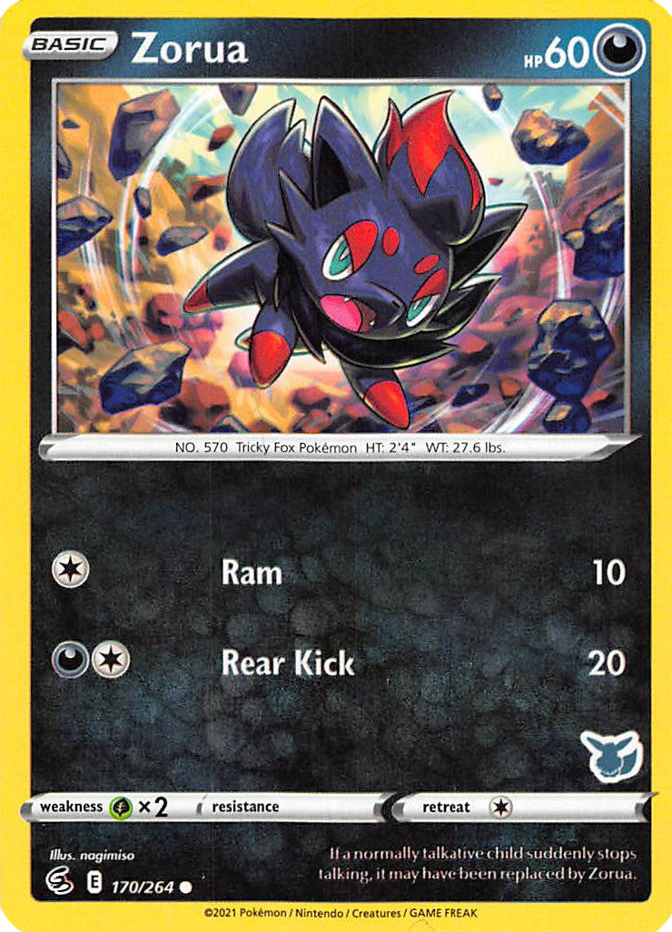 Zorua (170/264) (Eevee Deck) [Battle Academy 2022] | Dumpster Cat Games