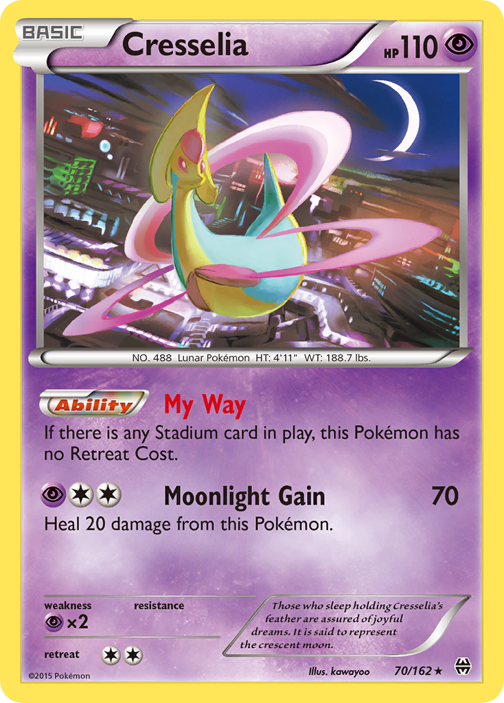 Cresselia (70/162) [XY: BREAKthrough] | Dumpster Cat Games