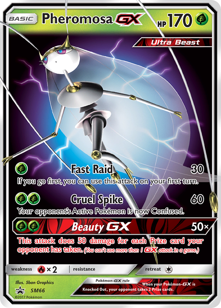 Pheromosa GX (SM66) [Sun & Moon: Black Star Promos] | Dumpster Cat Games