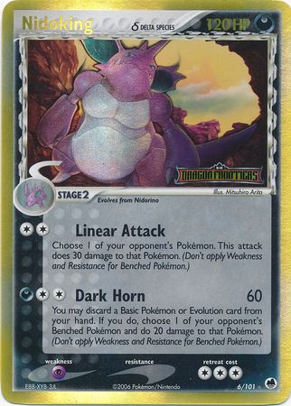 Nidoking (6/101) (Delta Species) (Stamped) [EX: Dragon Frontiers] | Dumpster Cat Games