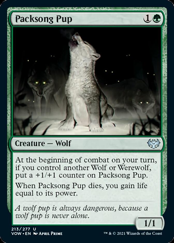 Packsong Pup [Innistrad: Crimson Vow] | Dumpster Cat Games