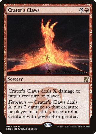 Crater's Claws [Khans of Tarkir Promos] | Dumpster Cat Games