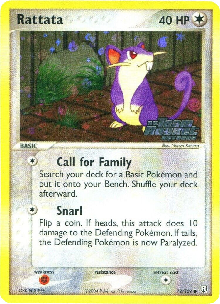 Rattata (72/109) (Stamped) [EX: Team Rocket Returns] | Dumpster Cat Games