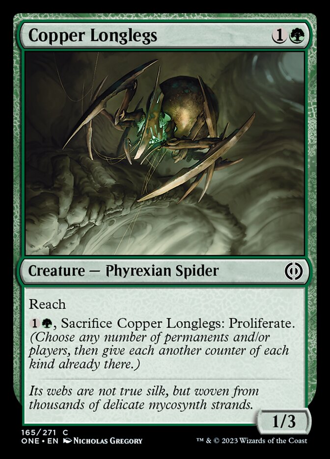 Copper Longlegs [Phyrexia: All Will Be One] | Dumpster Cat Games