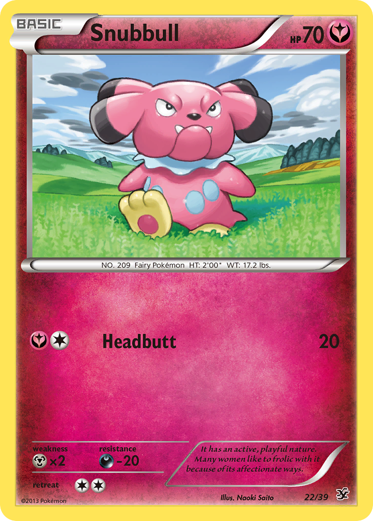 Snubbull (22/39) [XY: Kalos Starter Set] | Dumpster Cat Games