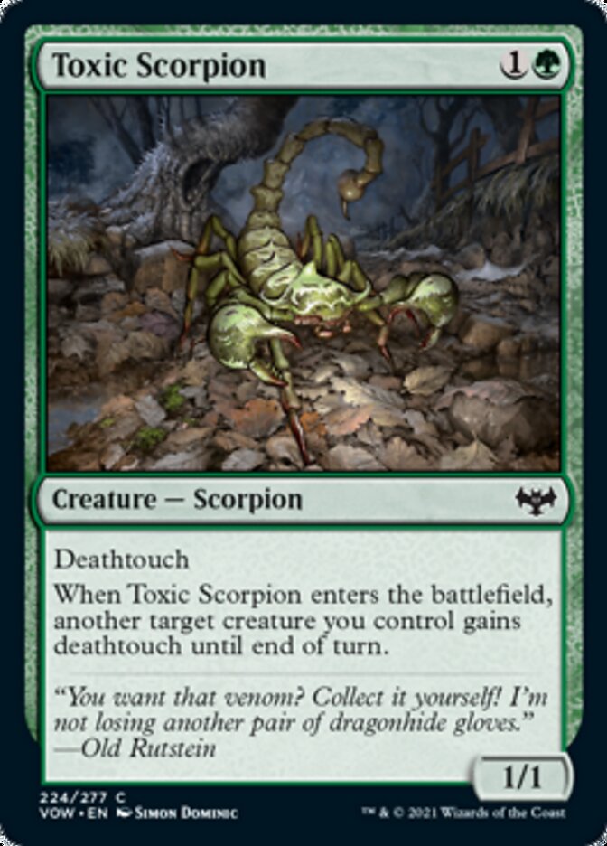 Toxic Scorpion [Innistrad: Crimson Vow] | Dumpster Cat Games